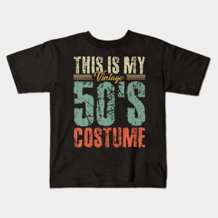 Vintage 50s Costume 50s Outfit 1950s Fashion Theme Party Kids T-Shirt